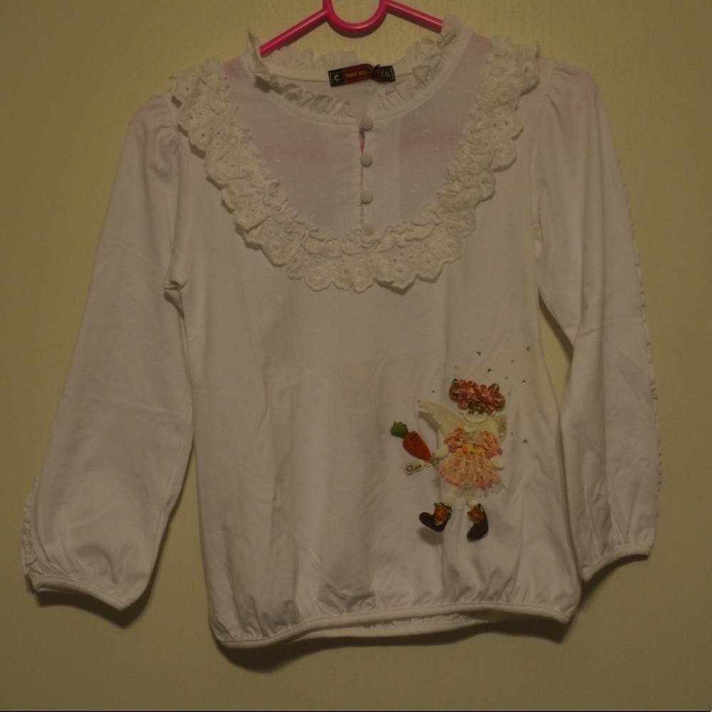 White kids blouse